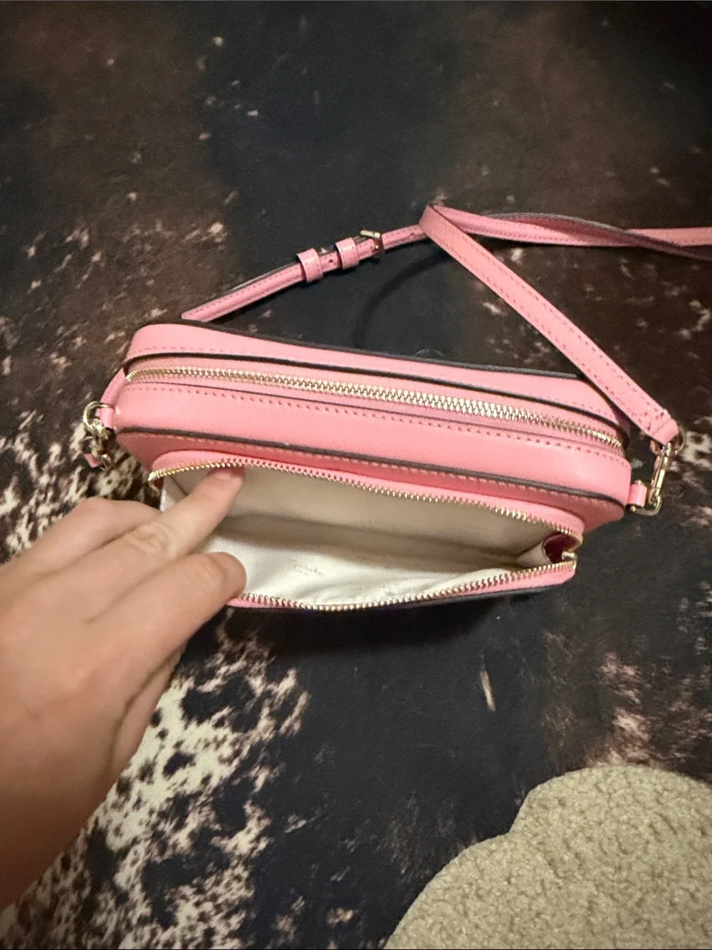 kate spade Pink Crossbody Double-Zip Camera Bag